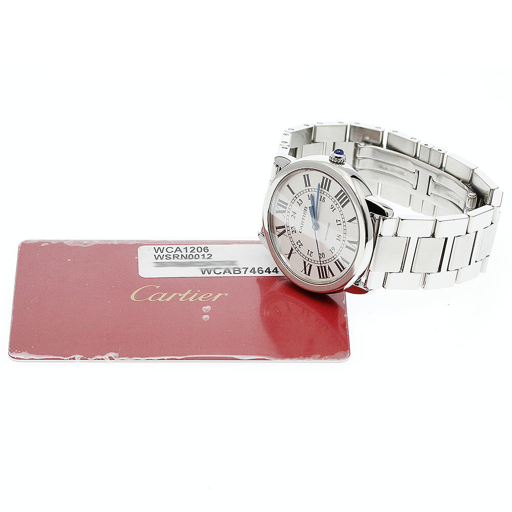 カルティエ CARTIER WSRN0012 ロンドソロ 自動巻き メンズ 良品 保証書付き_957888 中古 closer01-10267126 CLOSER サンプル画像2
