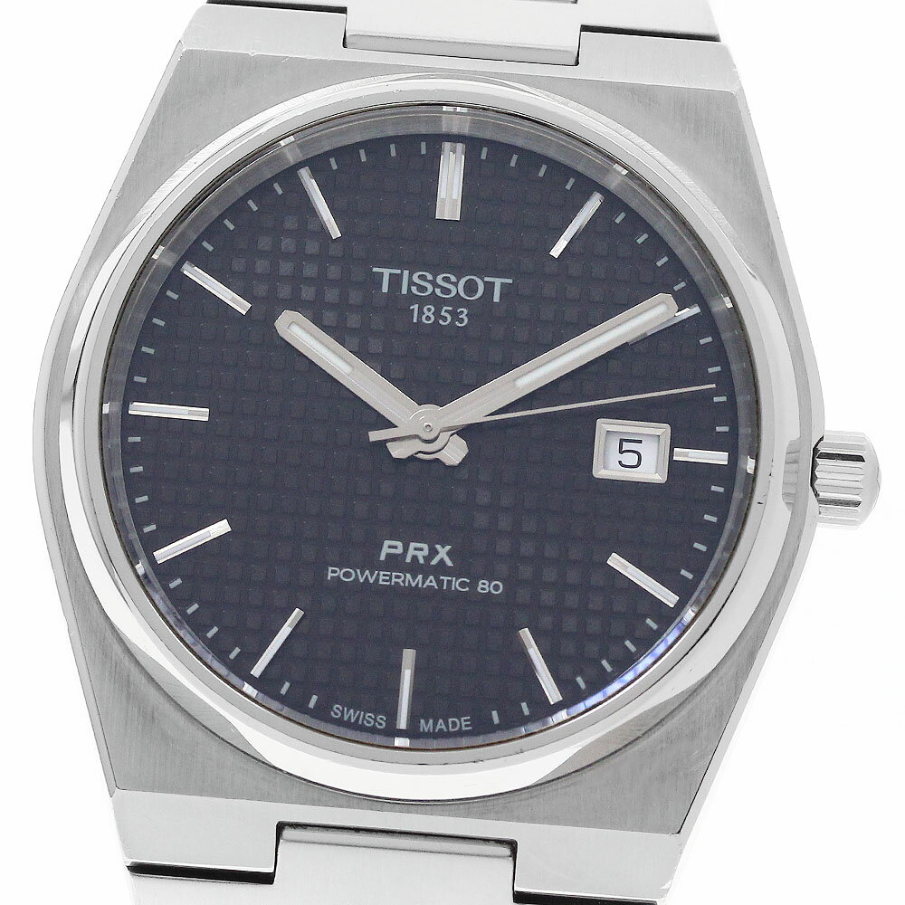 ティソ TISSOT T137407 PRX パワーマティック80 デイト 自動巻き メンズ _961117【中古】
