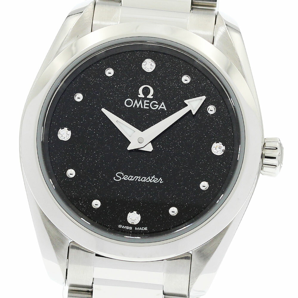 Rakuten - オメガ OMEGA 220.10.28.60.51.001 シーマスター アクアテラ 150M 4Pダイヤ クォーツ レディース 美品 保証書付き_965531【中古】