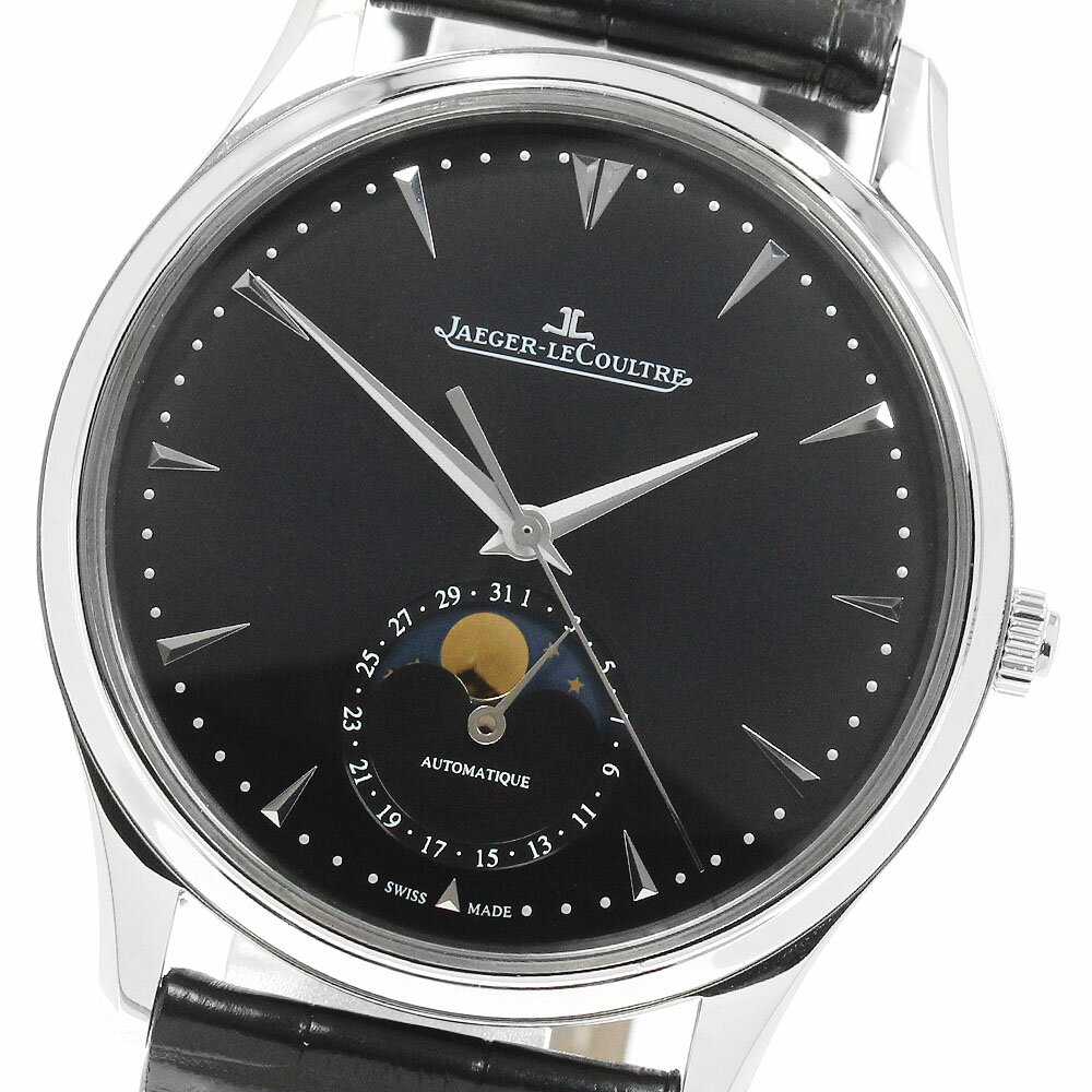 ジャガー ルクルト JAEGER-LECOULTRE Q1368470/176.8.64.S マスターウルトラスリム ムーン 自動巻き メンズ 美品 保証書付き_965573【中古】