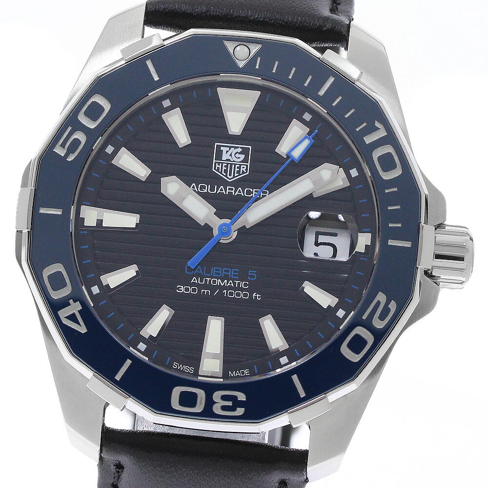 タグホイヤー TAG HEUER WAY211B.FC6363 アクアレーサー キャリバー5 デイト 自動巻き メンズ 良品 箱・保証書付き_960504【中古】