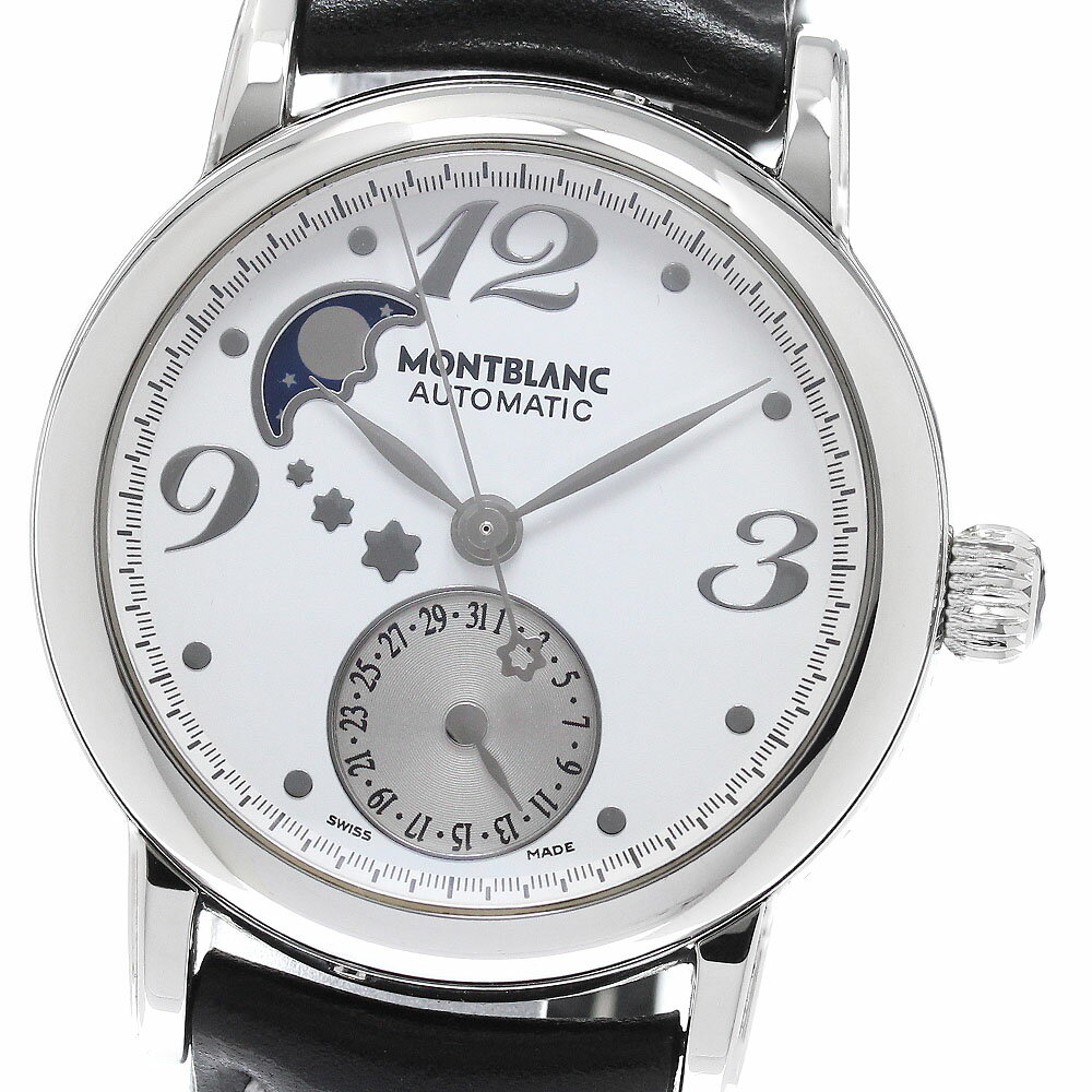 モンブラン MONTBLANC 7109 マイスターシュティック ヘリテージ ムーンフェイズ デイト 自動巻き メンズ 良品 _963299【中古】