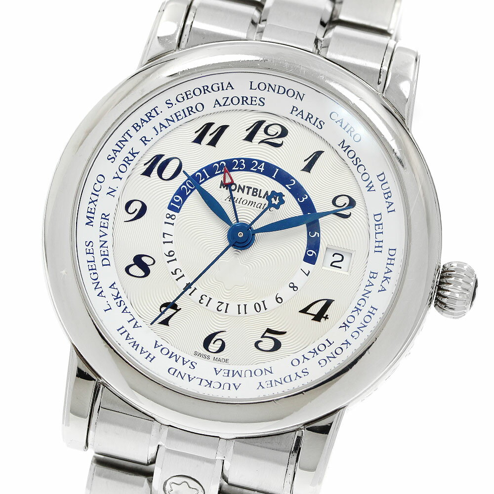 モンブラン MONTBLANC 7203 スター ワールドタイム 自動巻き メンズ _963324【中古】