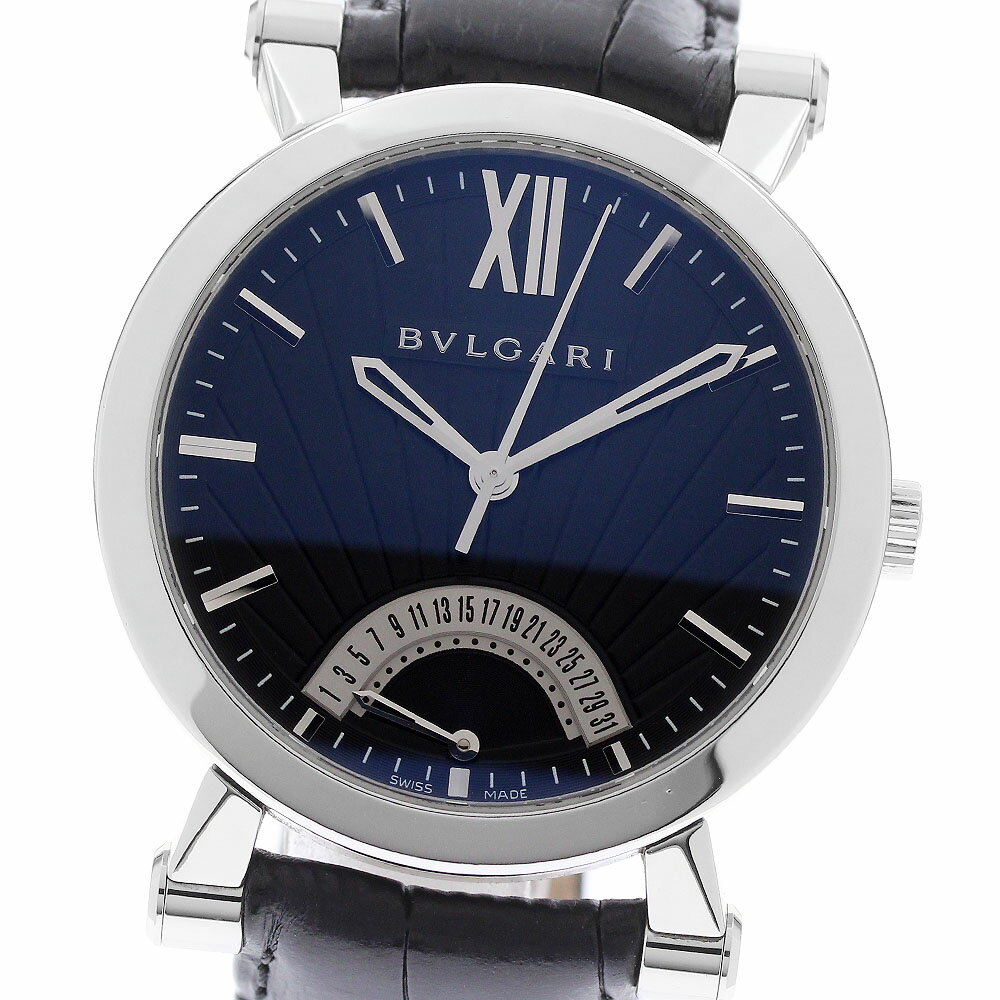 ブルガリ BVLGARI SB42SDR ソティリオ ブルガリ レトログラード 自動巻き メンズ 保証書付き_965249【中古】