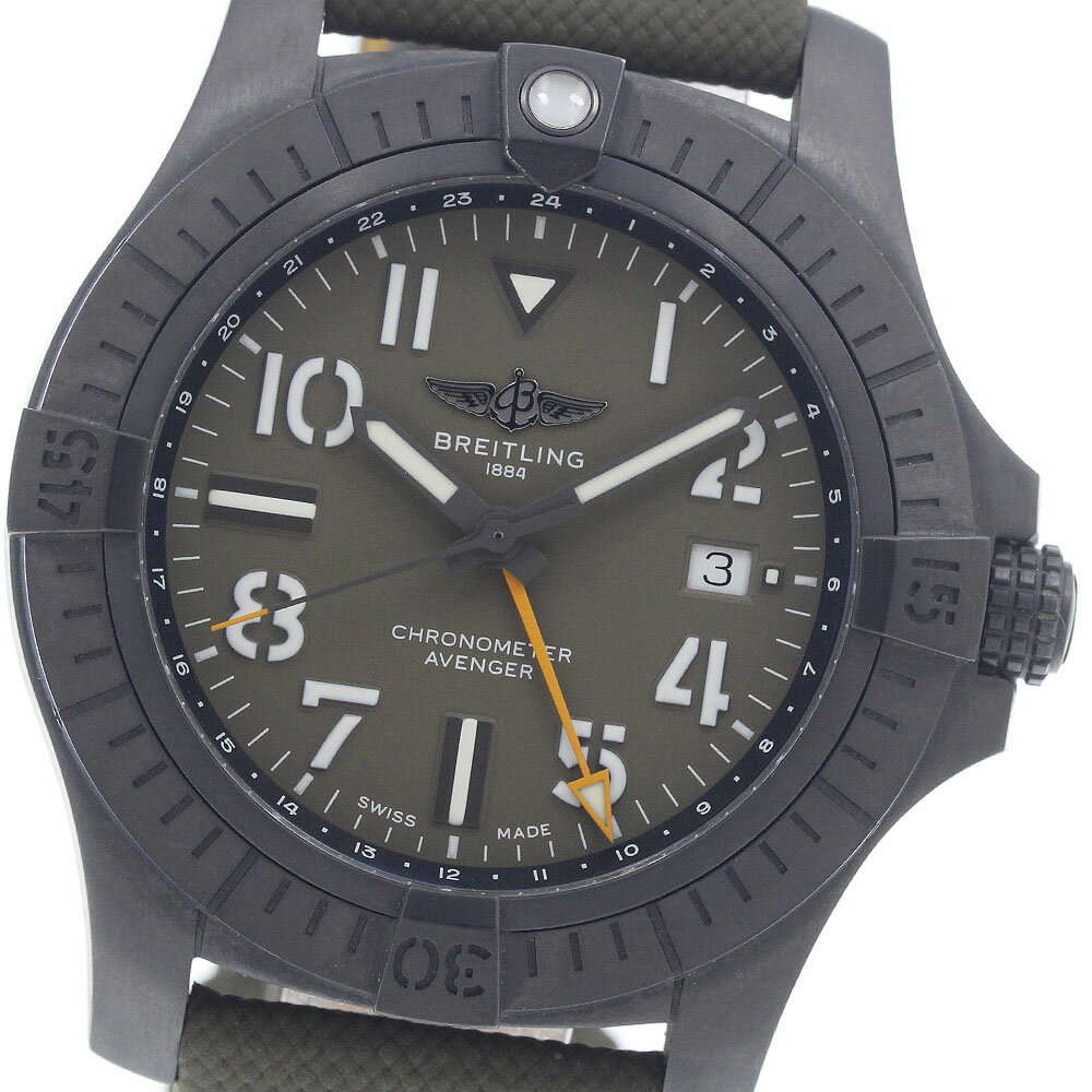 Rakuten - ブライトリング BREITLING V32395 アベンジャー GMT 45 ナイトミッション 限定2000本 自動巻き メンズ 美品 保証書付き_965586【中古】