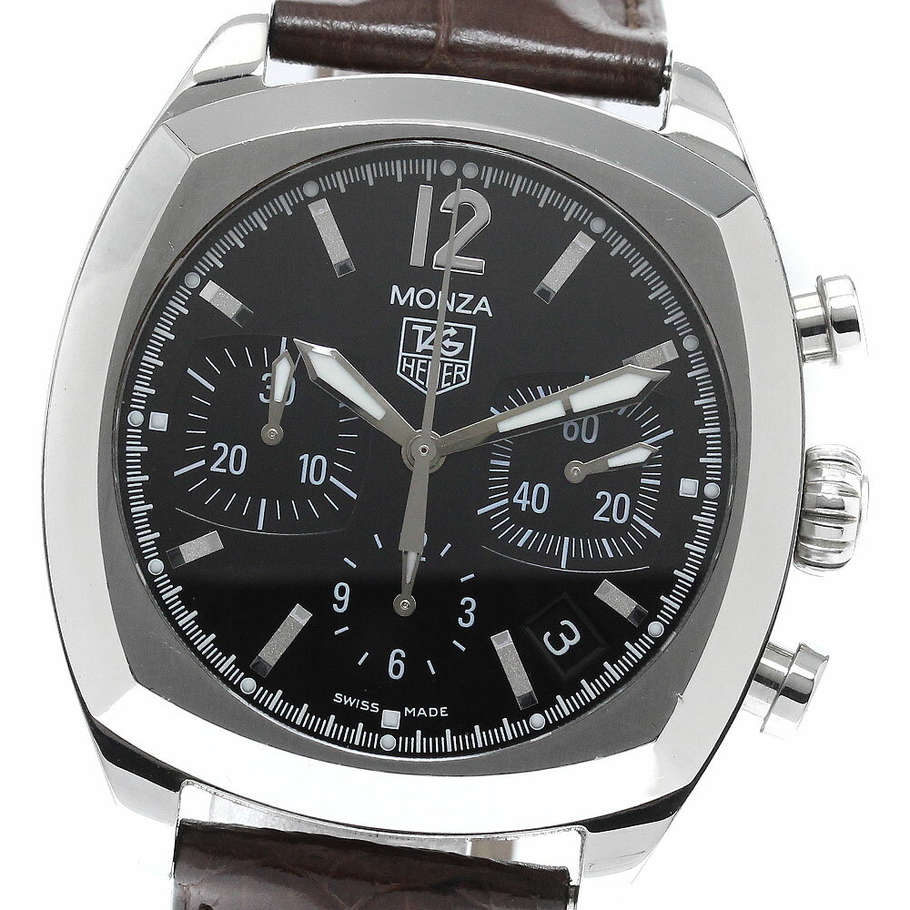 タグホイヤー TAG HEUER CR2113-0 モンツァ デイト クロノグラフ 自動巻き メンズ _954172【中古】