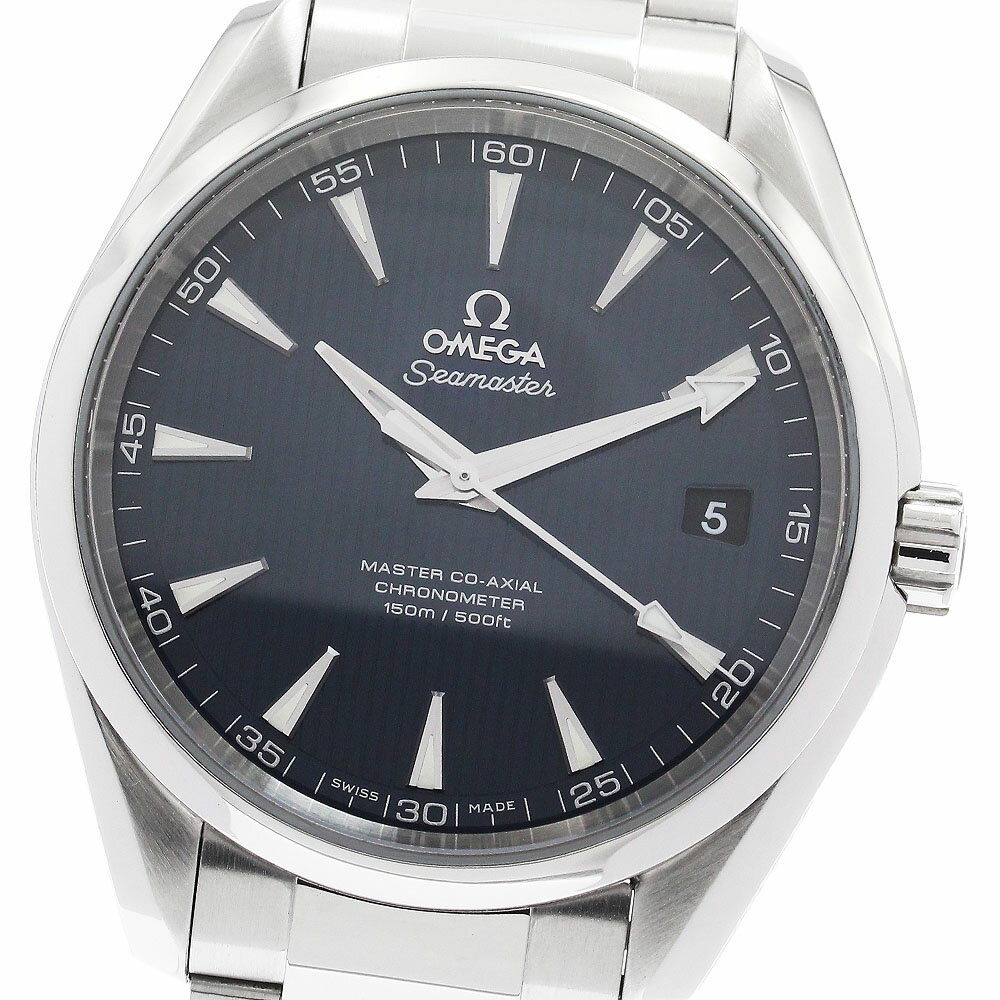 オメガ OMEGA 231.10.42.21.03.003 シーマスター アクアテラ マスターコーアクシャル 自動巻き メンズ 美品 内箱・保証書付き_959443【中古】
