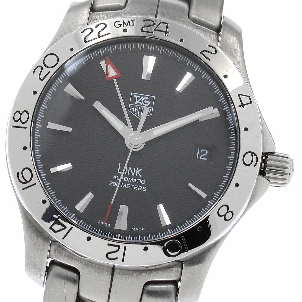 タグホイヤー TAG HEUER WJF2116 リンク GMT デイト 自動巻き メンズ _959853【中古】