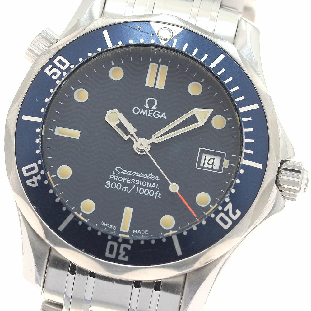 オメガ OMEGA 2561.80 シーマスター300 デイト クォーツ ボーイズ _961334【 ...