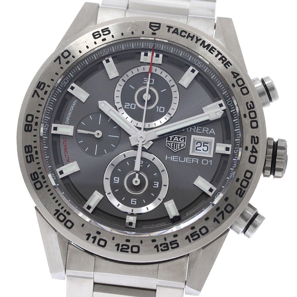 Rakuten - タグホイヤー TAG HEUER CAR208Z カレラ ホイヤー01 クロノグラフ 自動巻き メンズ 箱・保証書付き_961888【中古】