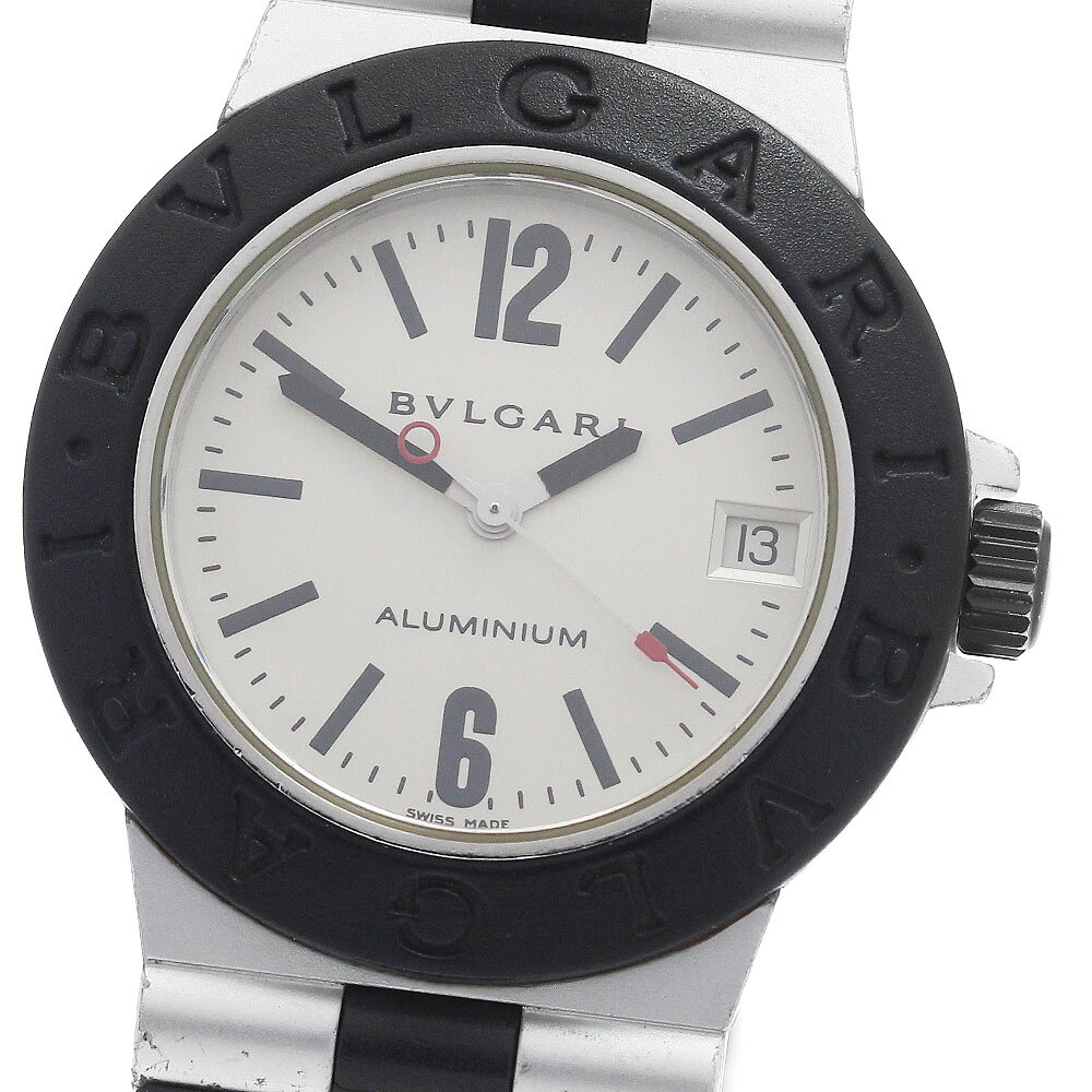 ブルガリ BVLGARI AL32A アルミニウム デイト クォーツ ボーイズ _965102【中古】