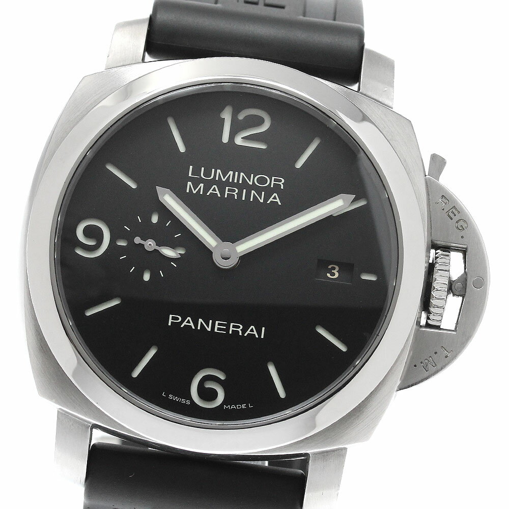 パネライ PANERAI PAM00312 ルミノールマリーナ 1950 3デイズ スモールセコンド 自動巻き メンズ 良品 保証書付き_965608【中古】