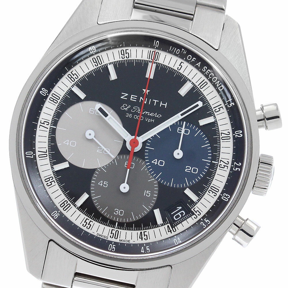 ゼニス ZENITH 03.3200.3600/22.M3200 クロノマスター オリジナル 1969 クロノグラフ デイト 自動巻き メンズ 良品 保証書付き_966344【中古】