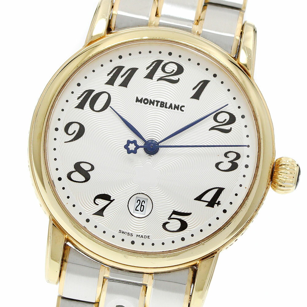 ベルト訳あり モンブラン MONTBLANC 7020 マイスターシュテック デイト クォーツ ボーイズ _957136【中古】