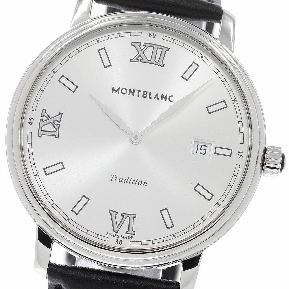 モンブラン MONTBLANC 127775 トラディション デイト クォーツ メンズ 良品 _963306【中古】