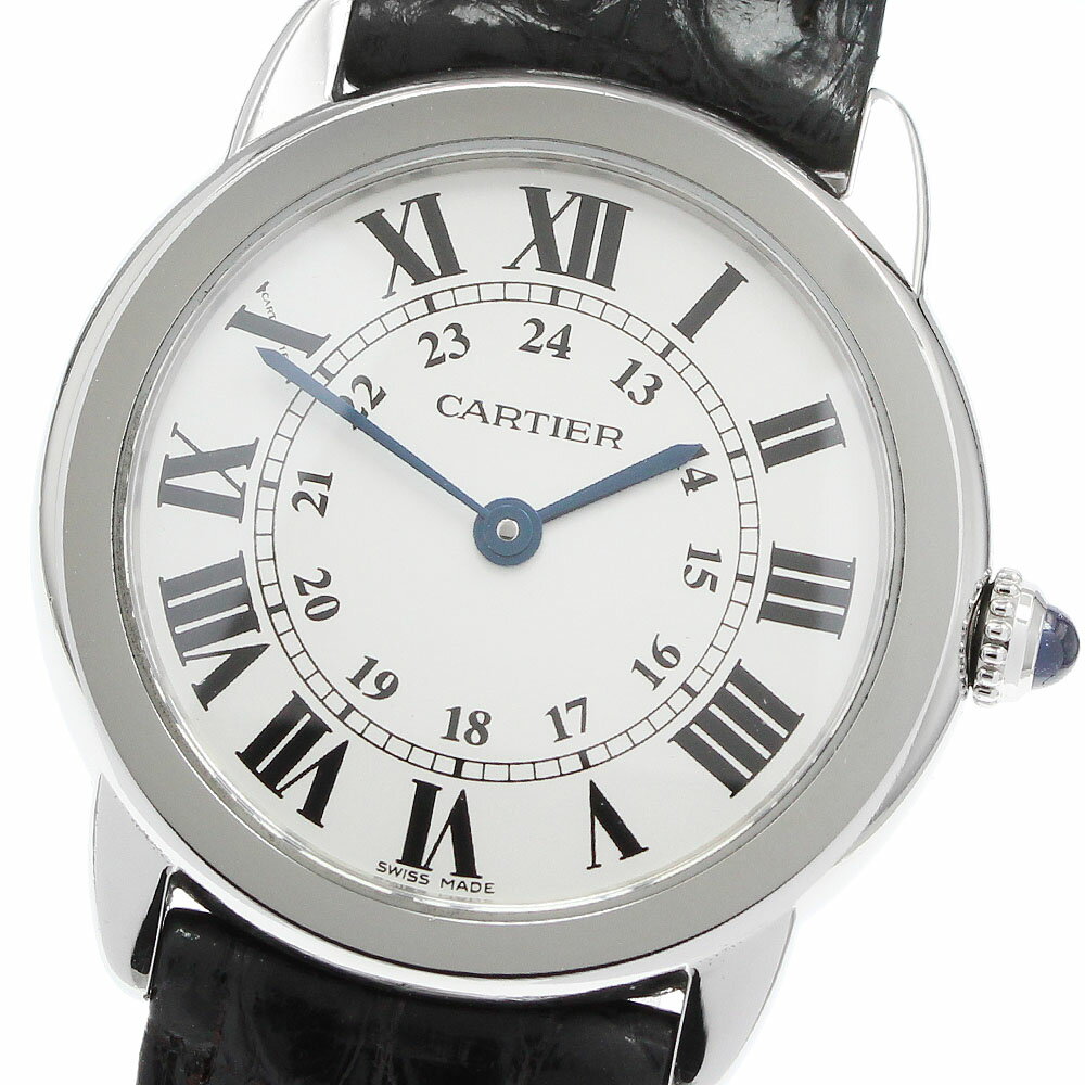 カルティエ CARTIER W6700155 ロンドソロ SM クォーツ レディース 保証書付き_9 ...