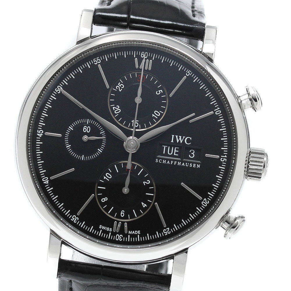 IWC IWC SCHAFFHAUSEN IW391008 ポートフィノ デイデイト クロノグラフ 自動巻き メンズ 良品 保証書付き_965532