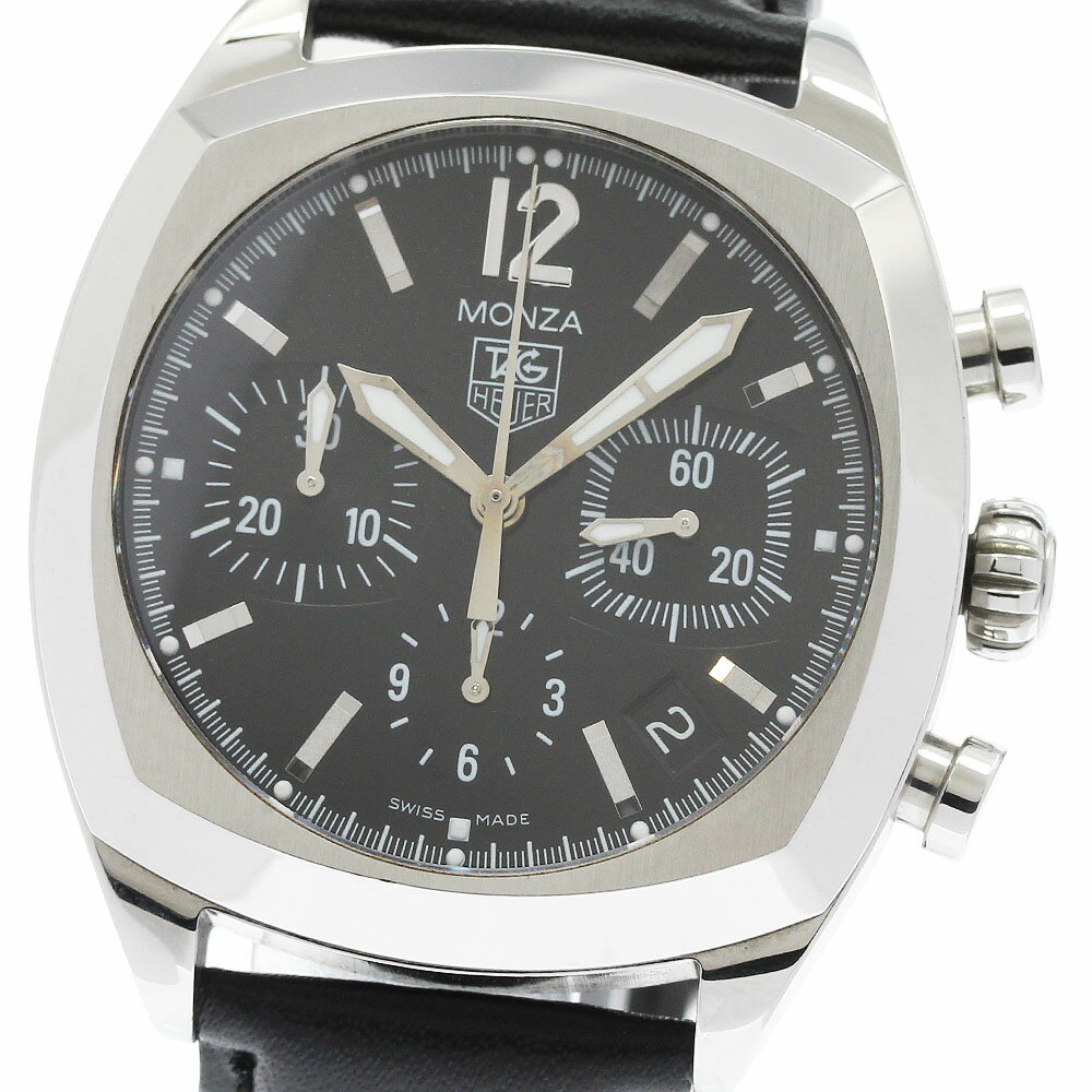 タグホイヤー TAG HEUER CR2113-0 モンツァ デイト クロノグラフ 自動巻き メンズ 良品 保証書付き_965592【中古】