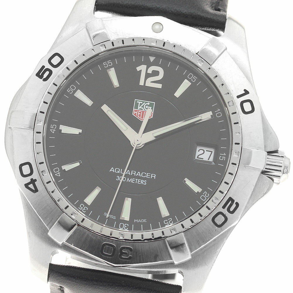 タグホイヤー TAG HEUER WAF1110 アクアレーサー デイト クォーツ メンズ _961682【中古】
