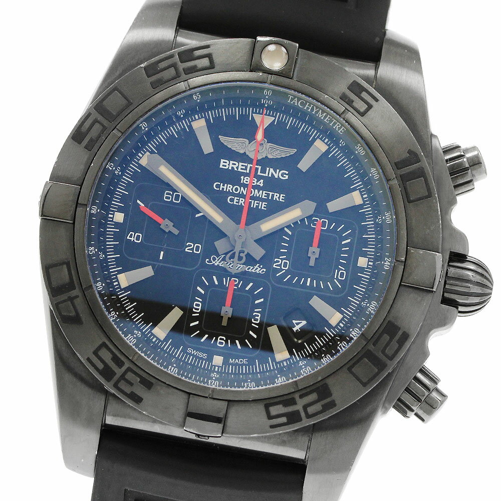 ブライトリング BREITLING MB0111C3/BE35 クロノマット 44 ブラックスチール デイト クロノグラフ 自動巻き メンズ 箱・保証書付き_962899【中古】