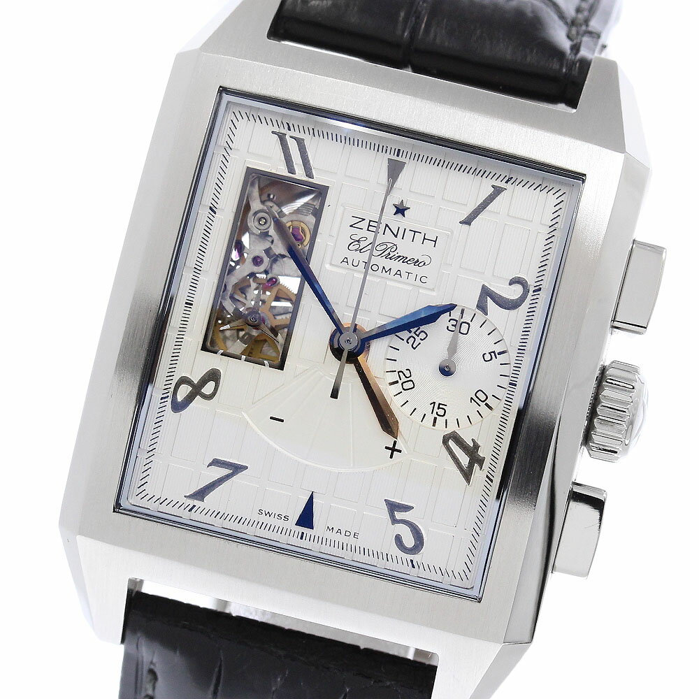 ゼニス ZENITH 03.0540.4021/01.C503 ポート ロワイヤル ミディアム クロノグラフ 自動巻き メンズ 箱・保証書付き_964215【中古】