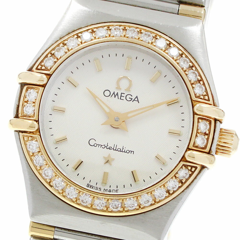 オメガ OMEGA 1367.30 コンステレーション ミニ ダイヤベゼル クォーツ レディース 保証書付き_965138【中古】