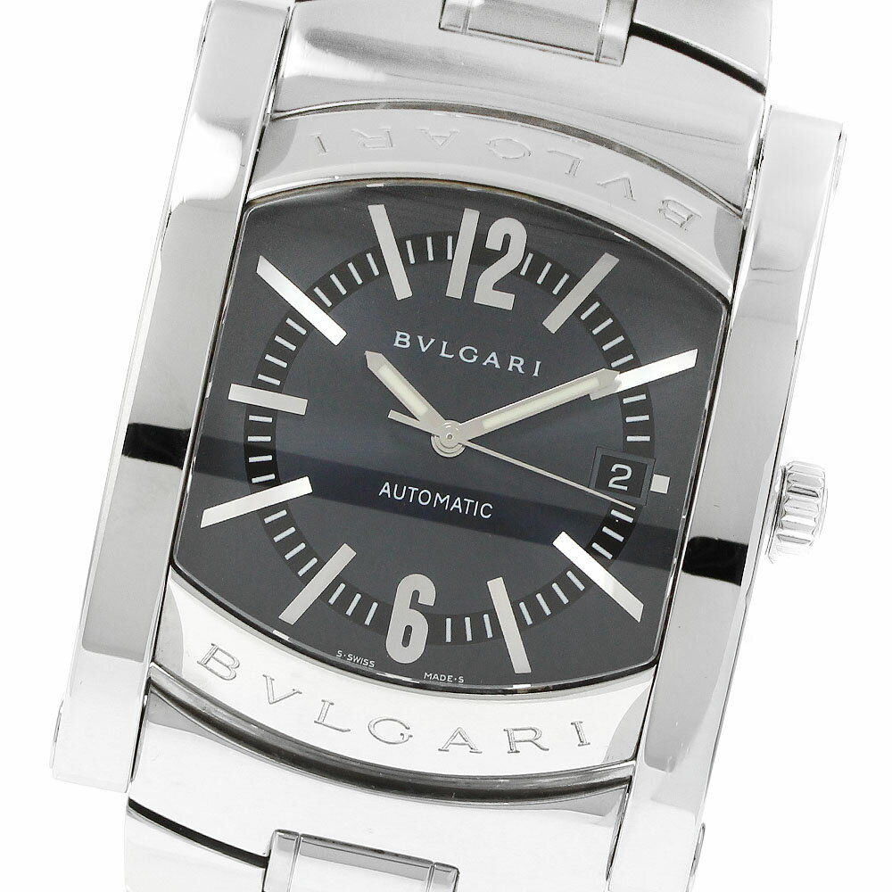 ブルガリ BVLGARI AA48S アショーマ デイト 自動巻き メンズ _957112【中古】