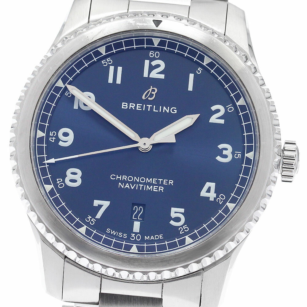 ブライトリング BREITLING A17314 ナビタイマー8 デイト 自動巻き メンズ 箱・保証書付き_961898【中古】