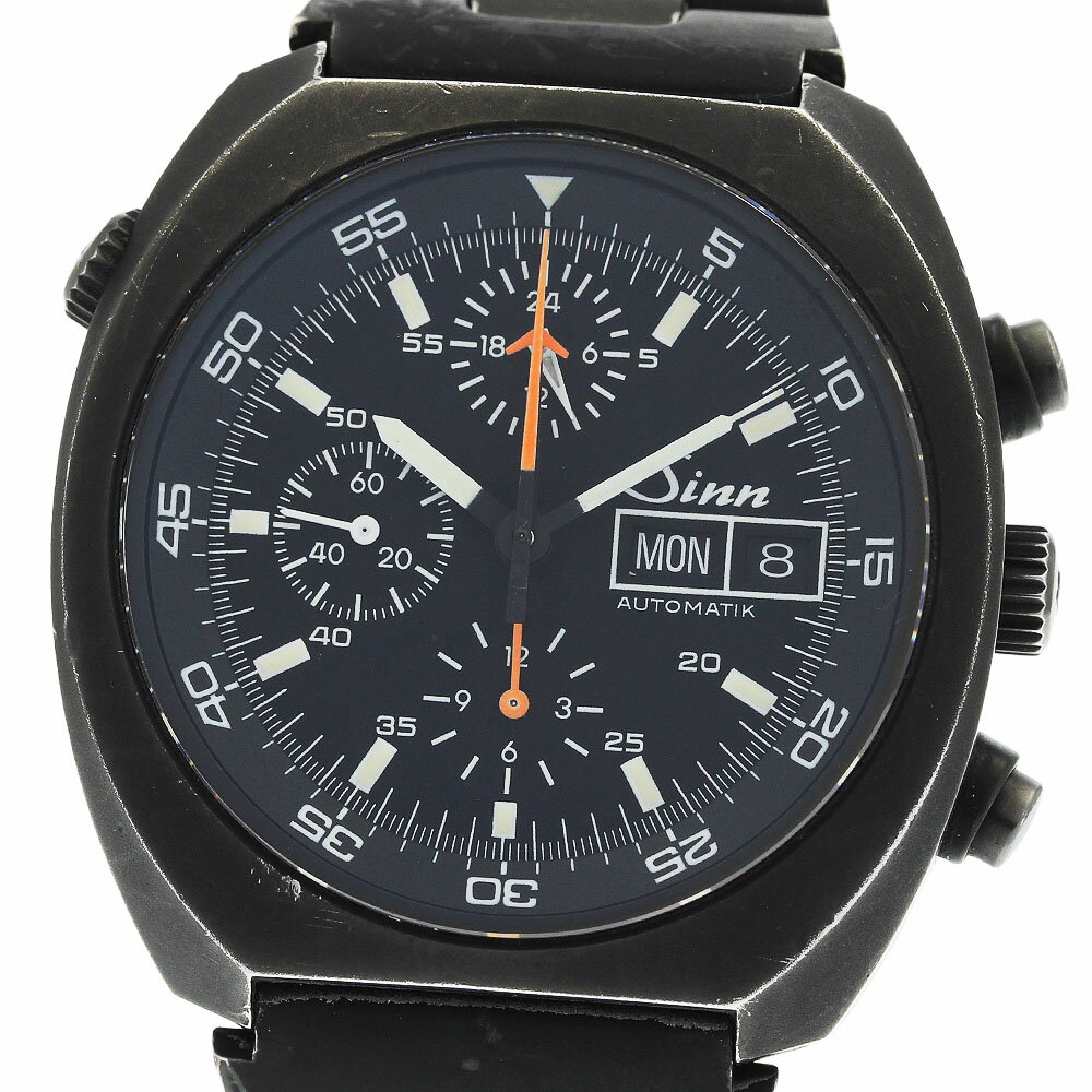 ジン Sinn 142 スペース クロノグラフ ミッションD1 デイデイト 自動巻き メンズ _962723【中古】