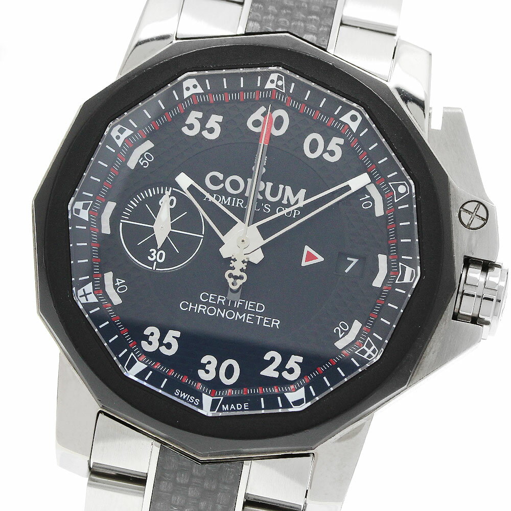 コルム CORUM A961/02939 アドミラル シーフェンダー クロノ セントロ デイト 自動巻き メンズ _963248【中古】