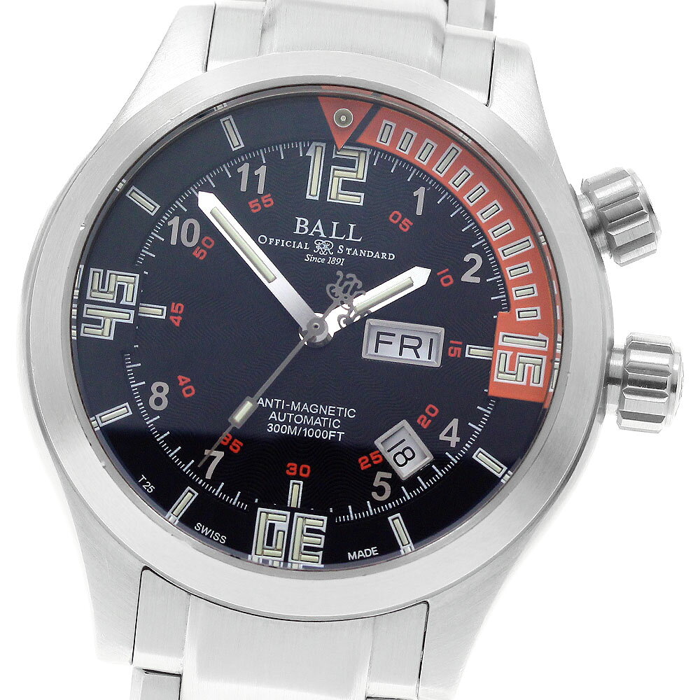 ボール BALL WATCH DM1020A-SAJ-BKOR エンジニアマスター2 ダイバー デイデイト 自動巻き メンズ _963334【中古】
