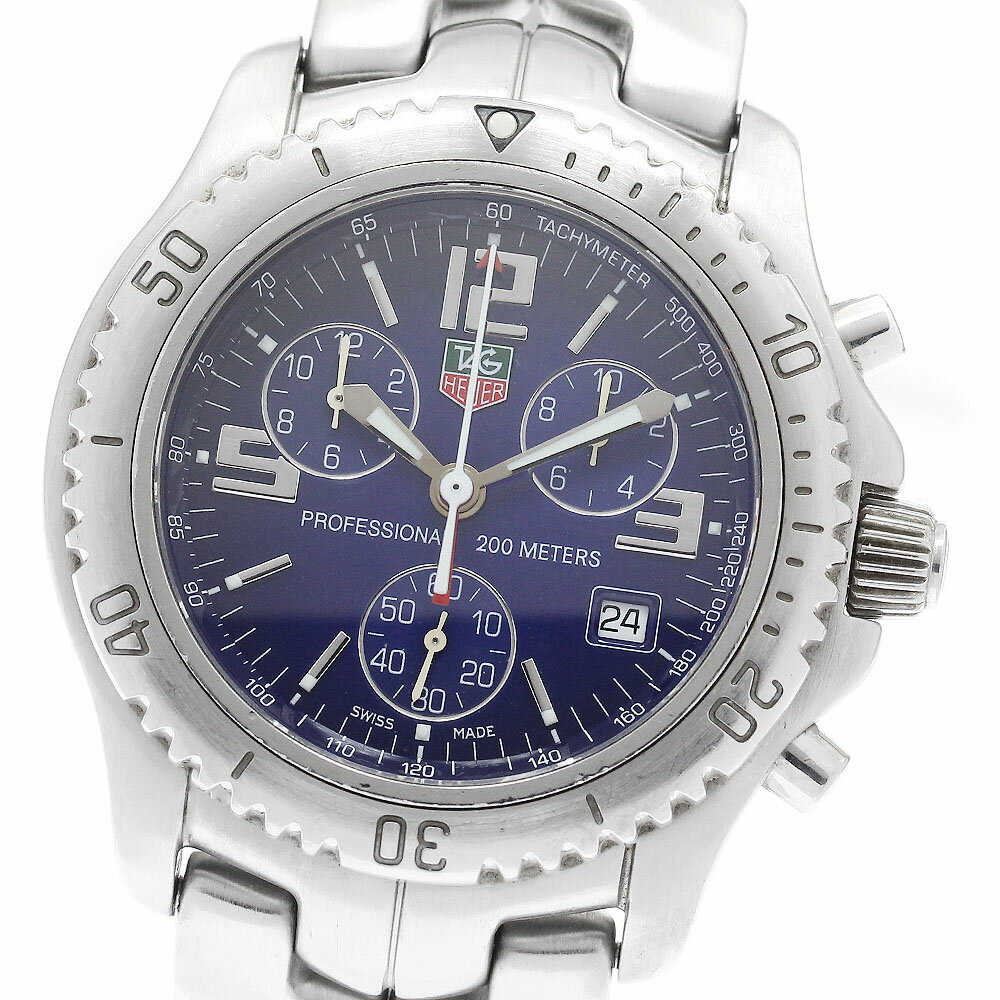 タグホイヤー TAG HEUER CT1110 リンク クロノグラフ デイト クォーツ メンズ _964977【中古】