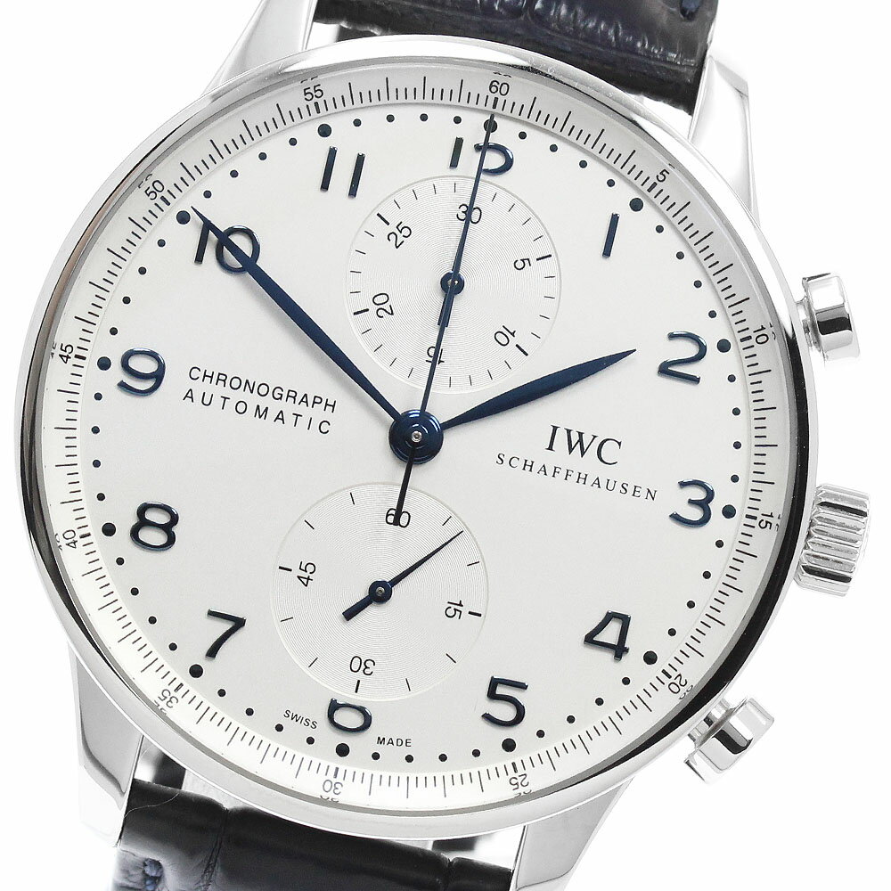 IWC IWC SCHAFFHAUSEN IW371446 ポルトギーゼ クロノグラフ スモールセコンド 自動巻き メンズ 良品 保証書付き_965053【中古】