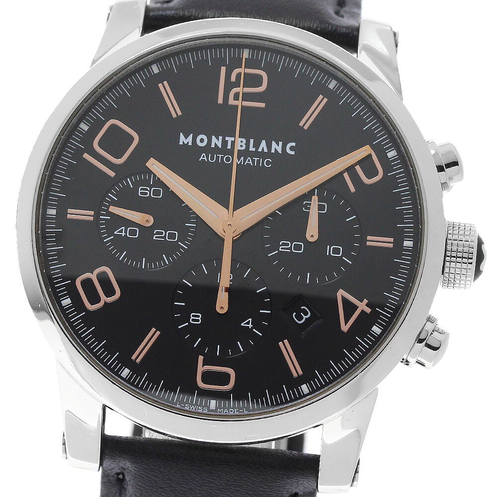 モンブラン MONTBLANC 7141 タイムウォーカー クロノグラフ デイト 自動巻き メンズ _965232【中古】