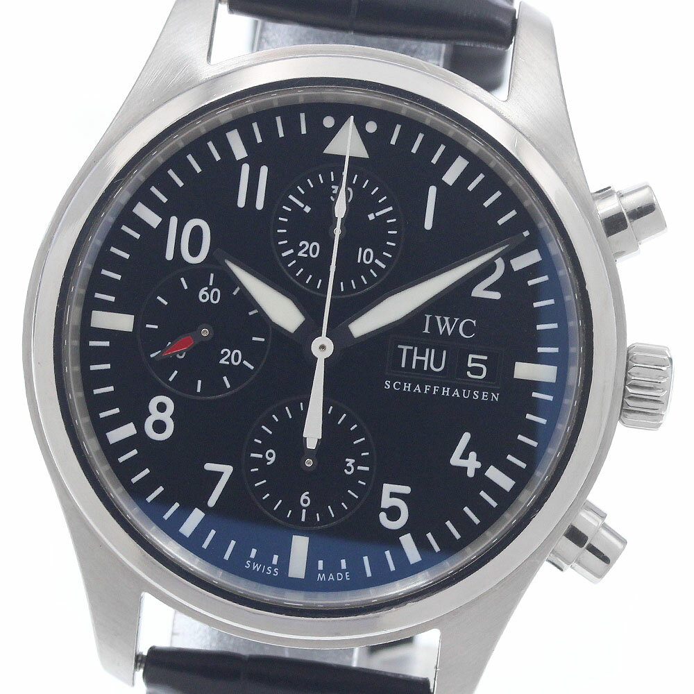 IWC SCHAFFHAUSEN IW371701 パイロットウォッチ デイデイト クロノグラフ 自 ...
