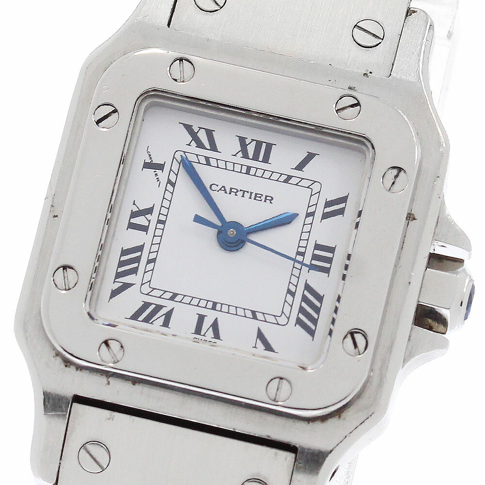 カルティエ CARTIER サントスガルベSM 自動巻き レディース _952273【中古】