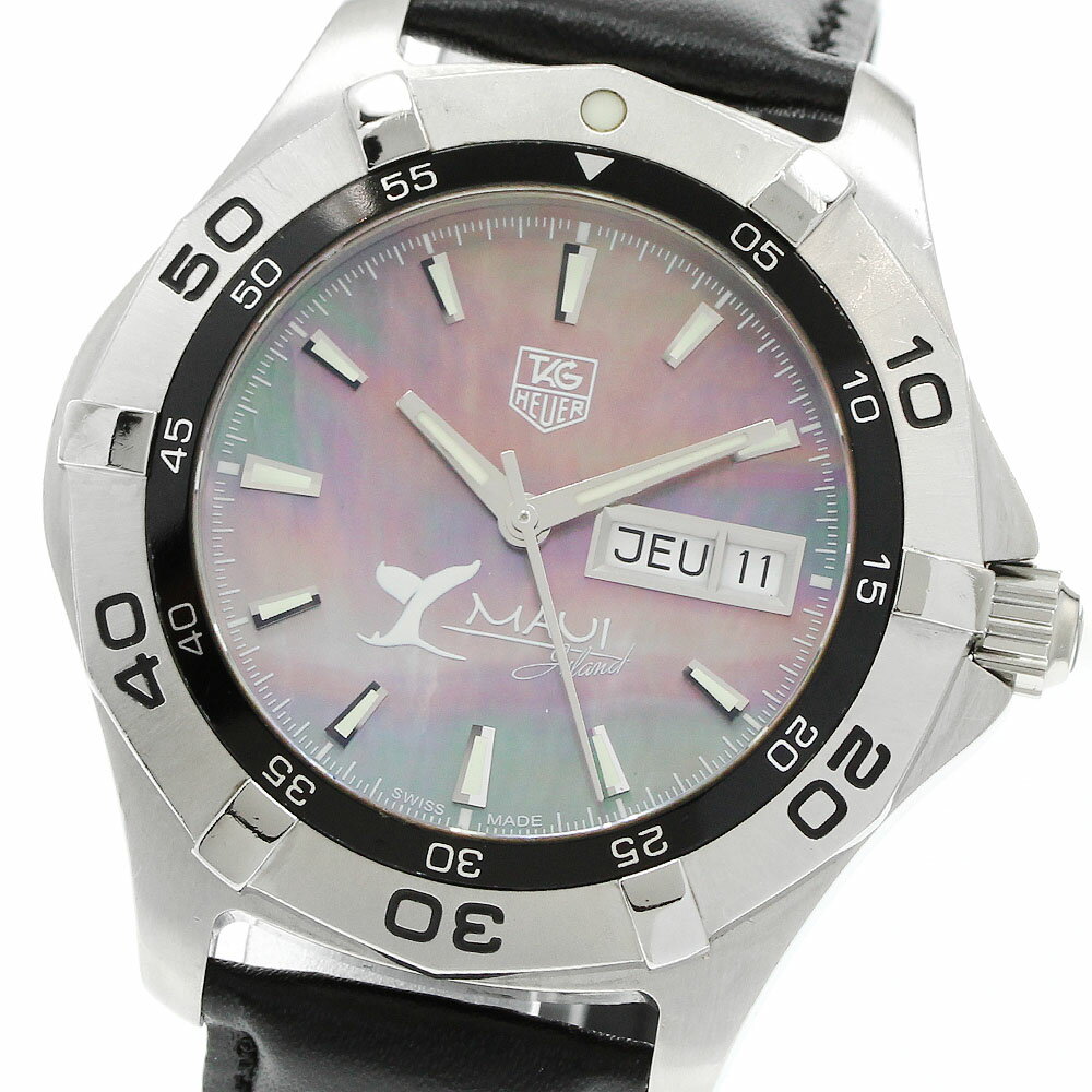 タグホイヤー TAG HEUER WAF2012 アクアレーサー マウイ デイデイト 自動巻き メンズ _956927【中古】