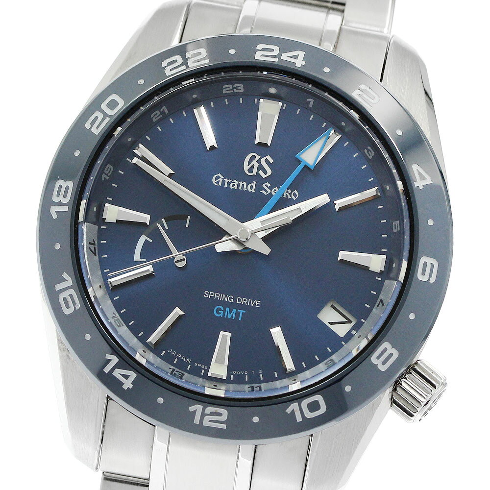 セイコー SEIKO SBGE255/9R66-0BB0 グランドセイコー スポーツコレクション GMT スプリングドライブ メンズ 良品 _960605【中古】