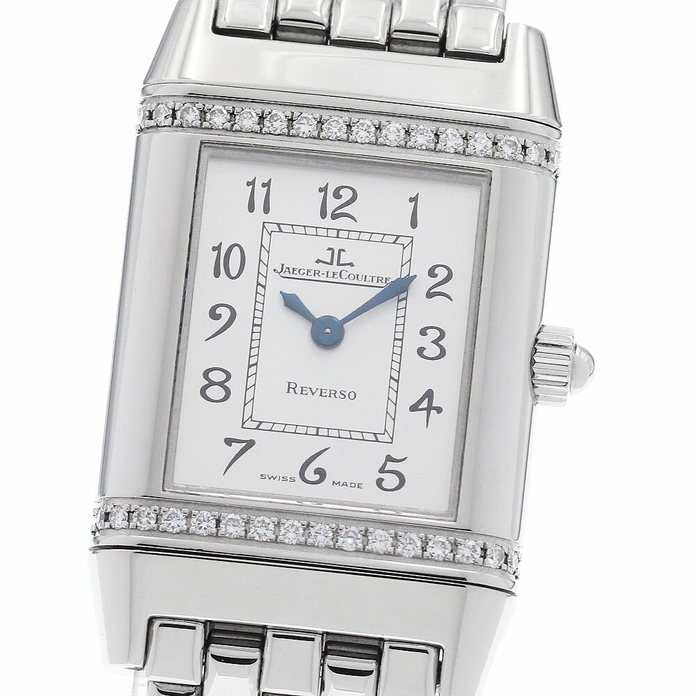 ジャガー・ルクルト JAEGER-LECOULTRE Q2658120/265.8.08 レベルソ フローラル ダイヤベゼル クォーツ レディース 良品 _962995【中古】