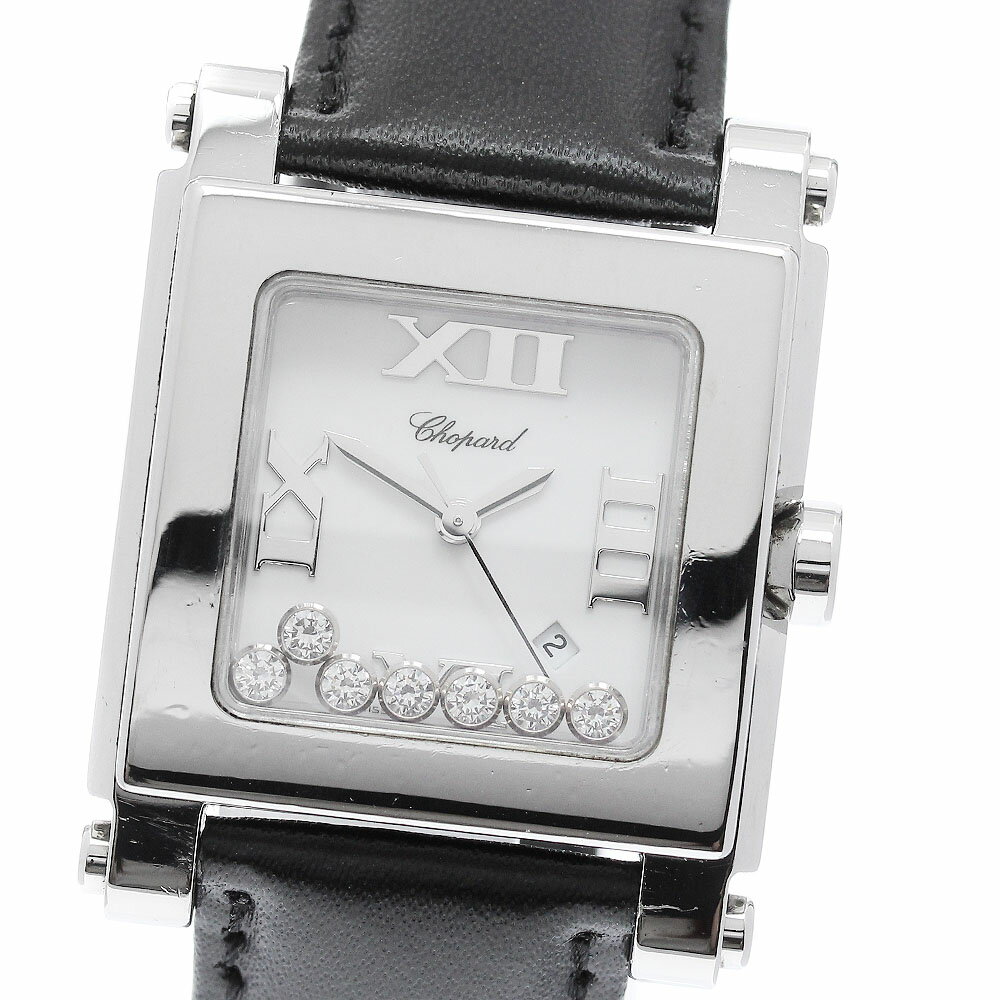 ショパール Chopard 8495 ハッピースポーツ 7Pダイヤ クォーツ レディース _963101【中古】