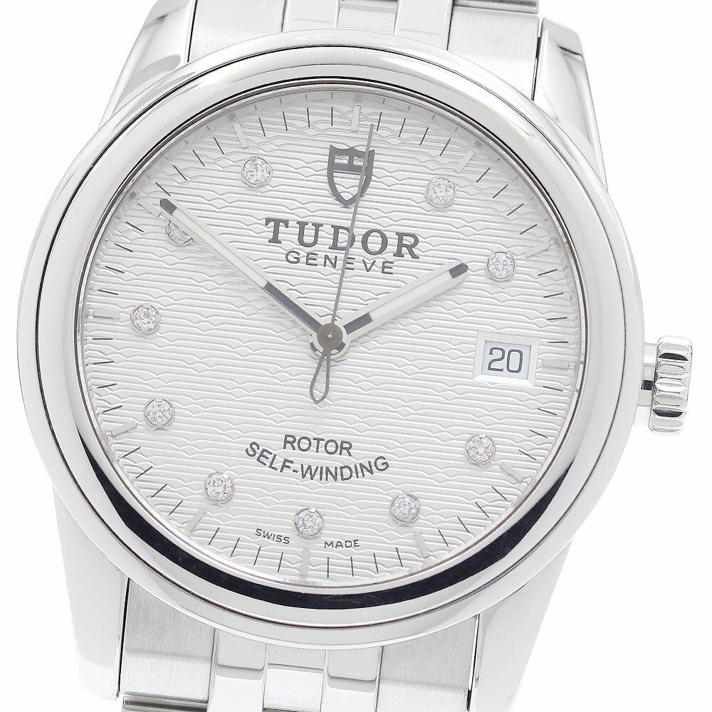 チュードル TUDOR 55000 グラマー デイト 10Pダイヤ 自動巻き メンズ _966404【中古】