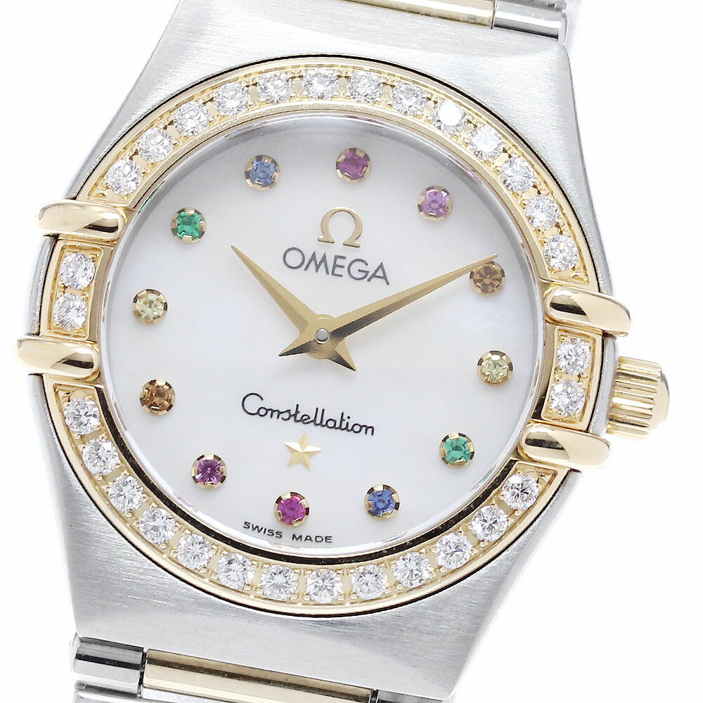 オメガ OMEGA 1367.79 コンステレーション ミニ アイリス 12P ダイヤベゼル クォーツ レディース 良品 _966513【中古】
