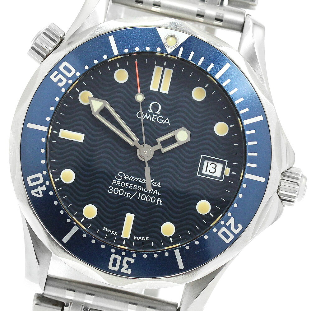 オメガ OMEGA 2561.80 シーマスター300 デイト クォーツ ボーイズ _965759【 ...