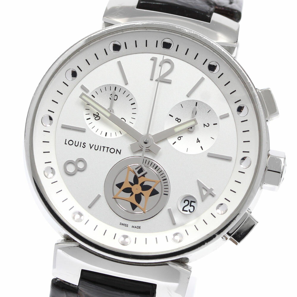 ルイ・ヴィトン LOUIS VUITTON Q8D10 タンブール ムーンスター GM クロノグラフ クォーツ メンズ _967170【中古】