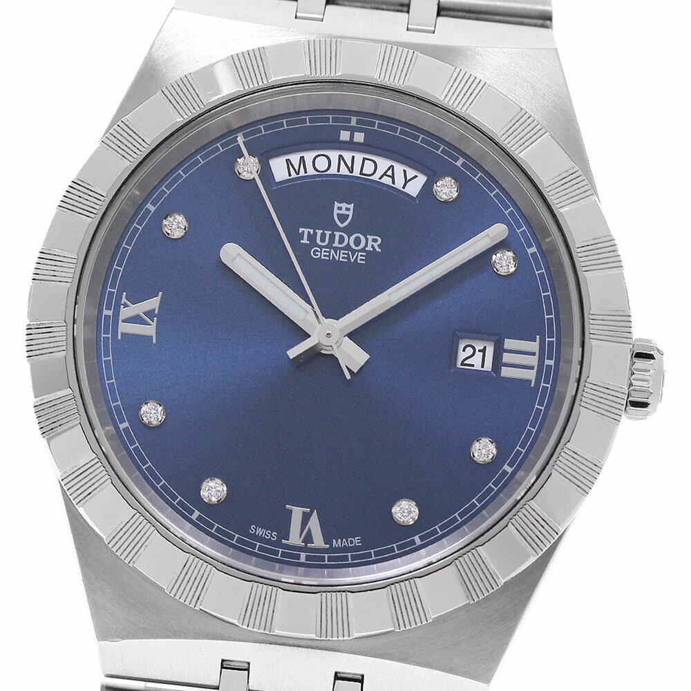 チュードル TUDOR 28600 ロイヤル デイデイト 8Pダイヤ 自動巻き メンズ 保証書付き_956110【中古】
