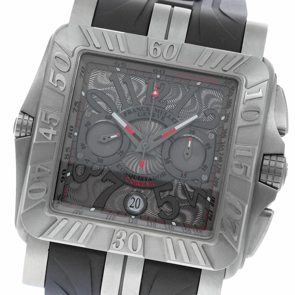 フランクミュラー FRANCK MULLER 10900CCDTGPG フランク ミュラー コンキスタドール コルテス クロノグラフ 自動巻き メンズ 箱付き_960632【中古】