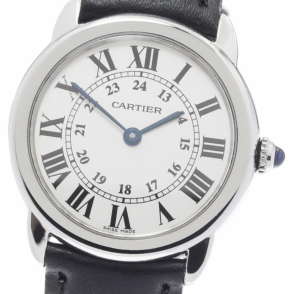 カルティエ CARTIER W6700155 ロンドソロ SM クォーツ レディース 保証書付き_9 ...