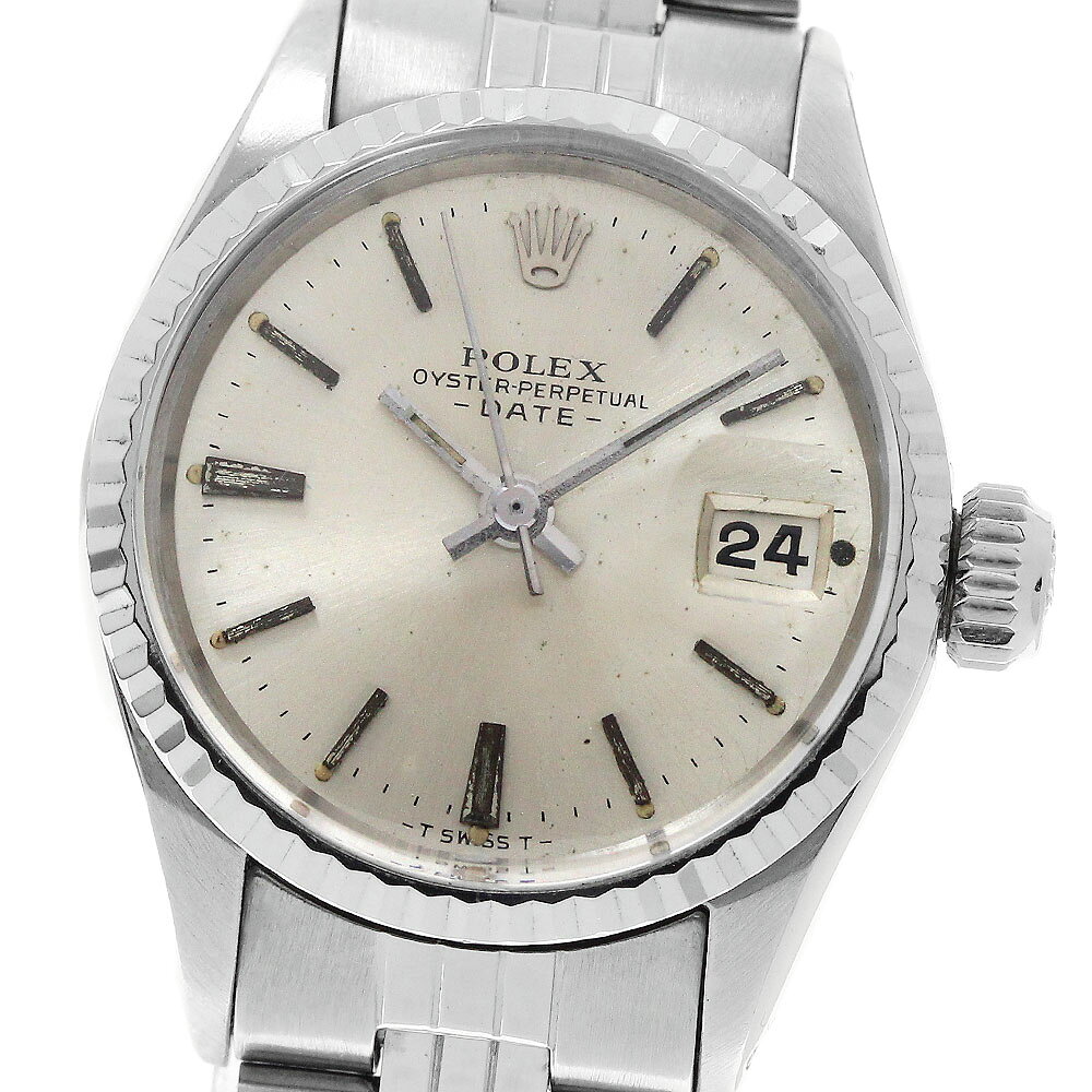 ロレックス ROLEX 6517 オイスターパーペチュアル デイト WGベゼル Cal.1161 自動巻き レディース _962755