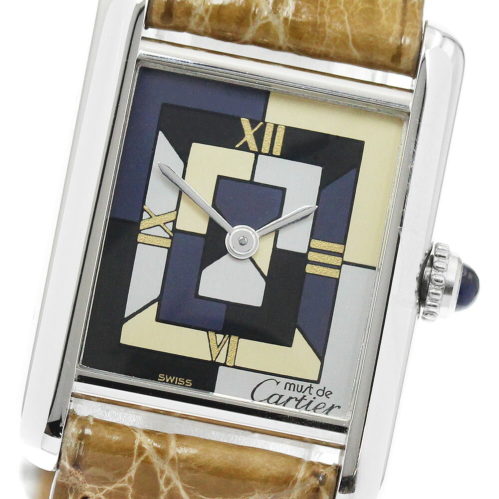 カルティエ CARTIER W1008195 マストタンク SM アールデコ 1000本限定 クォーツ レディース 美品 _967596【中古】
