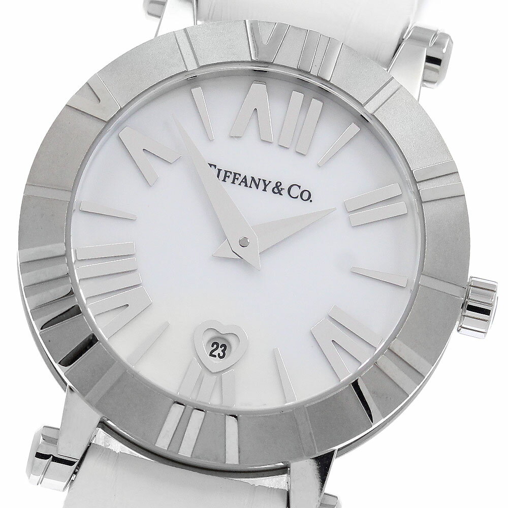 ティファニー TIFFANY&Co. Z1300.11.11A20A71A アトラス ドーム デイト クォーツ レディース 美品 保証書付き_966236【中古】
